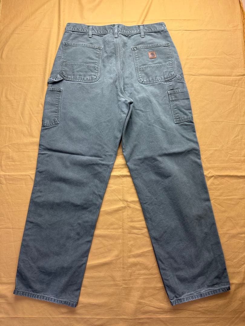 美品　carhartt モスグリーン　ダック　ペインターパンツ　W36 L34