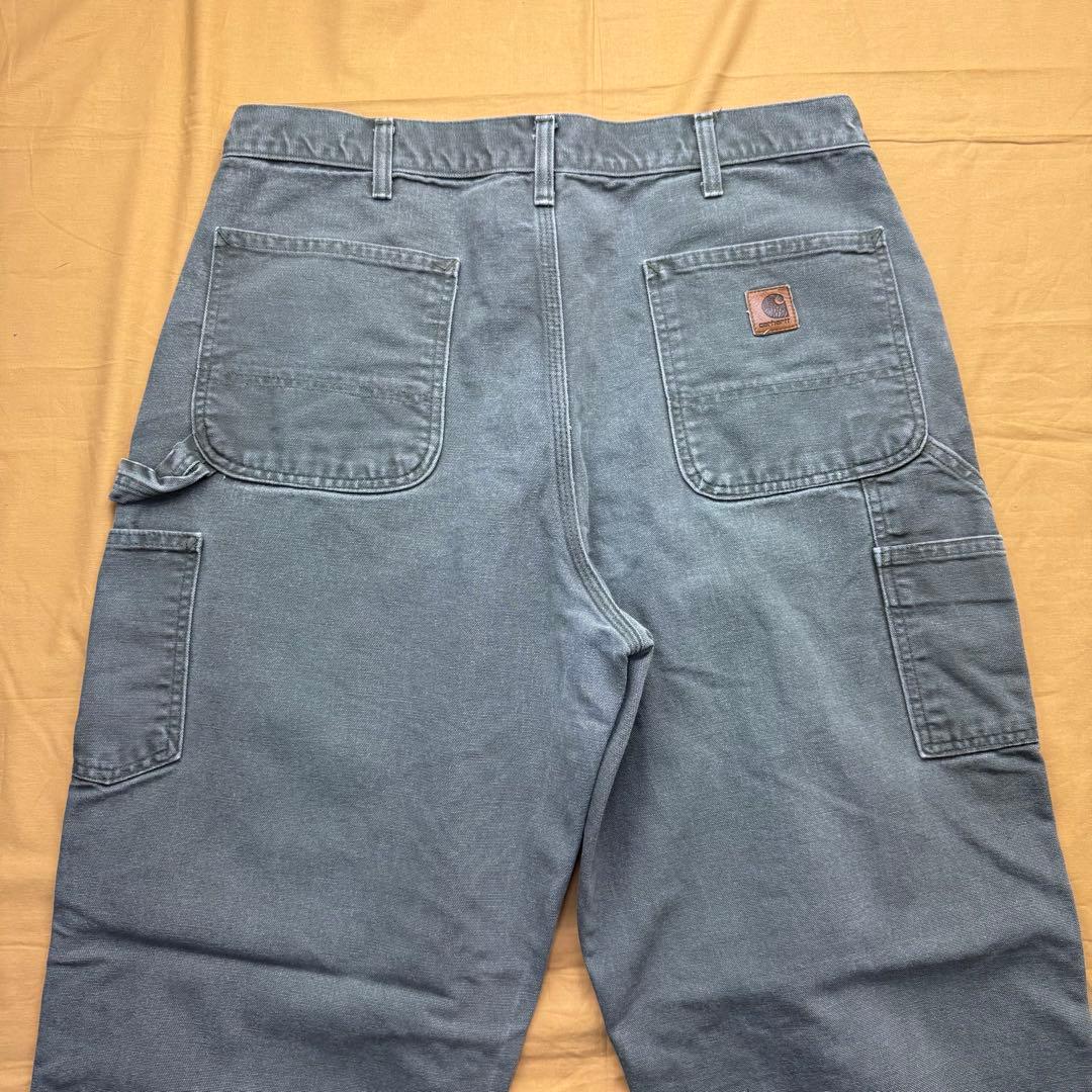 美品　carhartt モスグリーン　ダック　ペインターパンツ　W36 L34