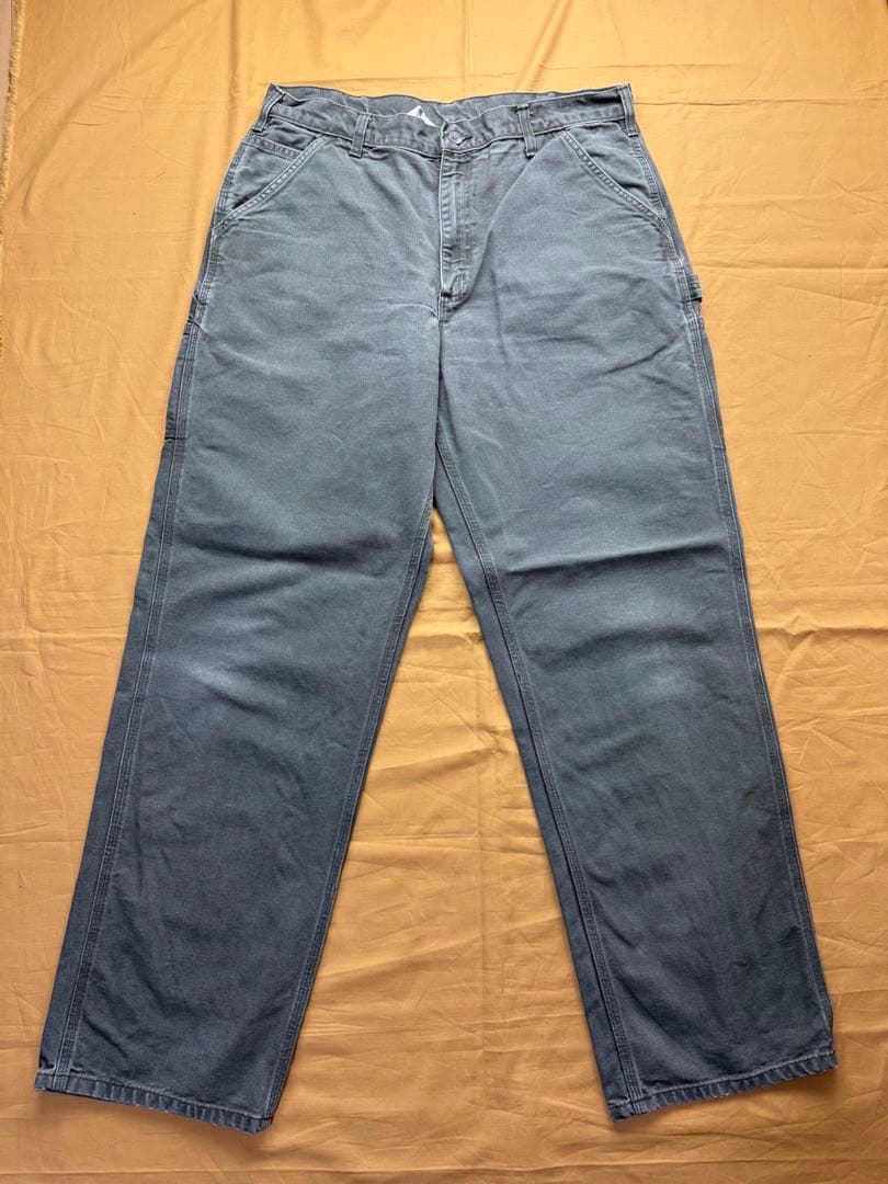 美品　carhartt モスグリーン　ダック　ペインターパンツ　W36 L34