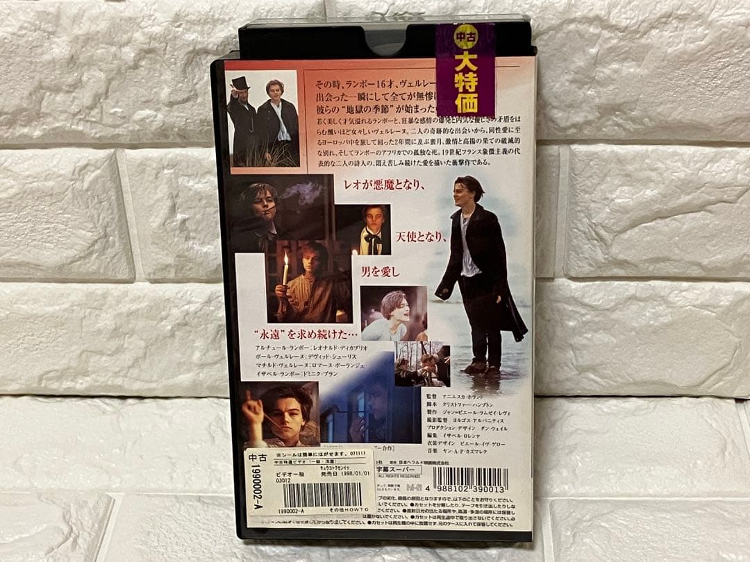 太陽と月に背いて 字幕スーパー版 VHS レオナルド・ディカプリオ