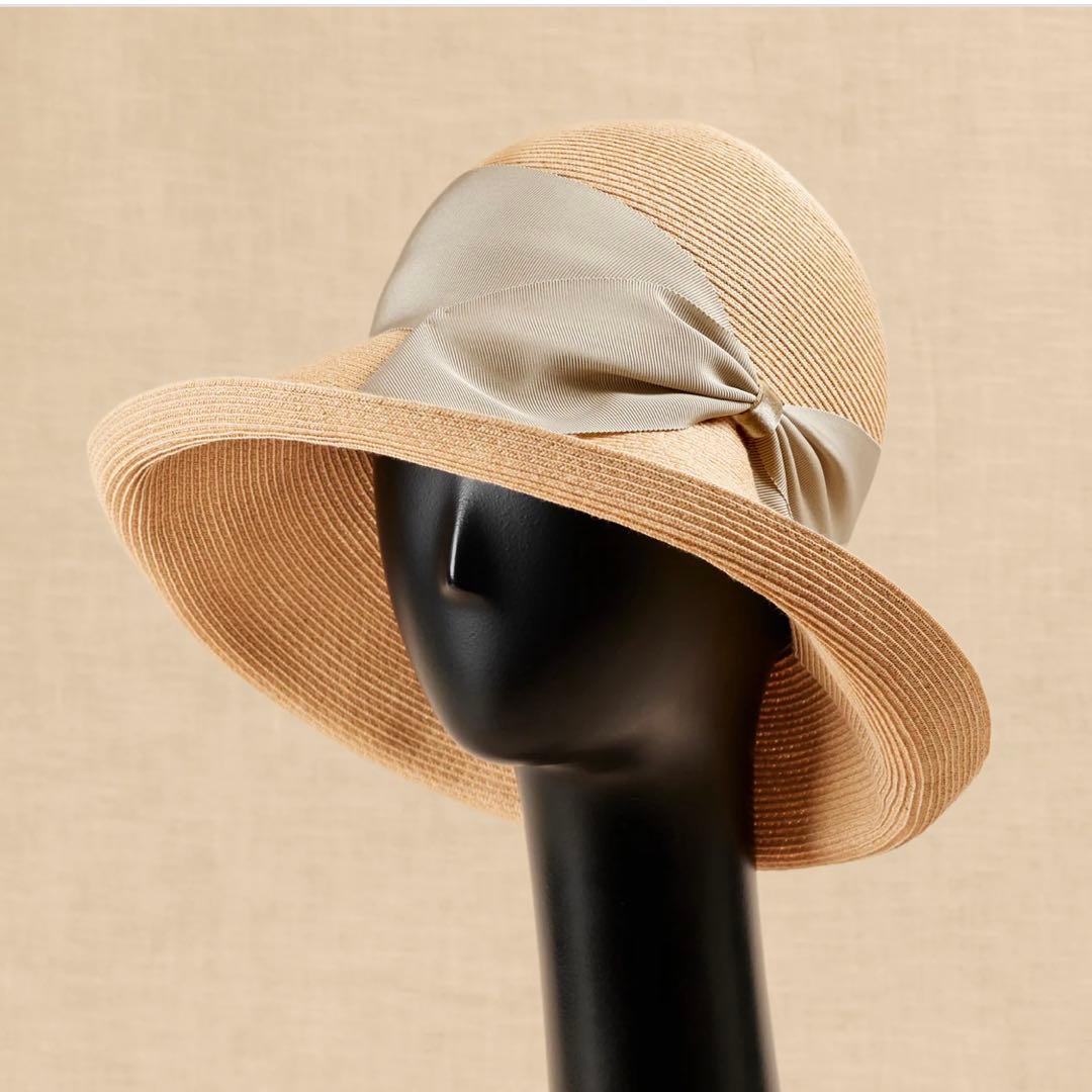 極美品✨アシーナニューヨーク リサコ　リボン　キャペリン　頭囲57cm 調節可