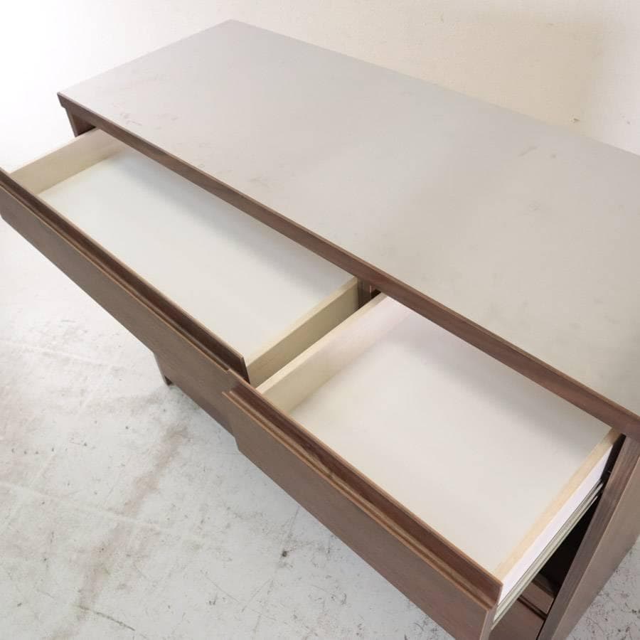 値下20年製 ウニコ ディクス キッチンカウンター W1200 ウォールナット材