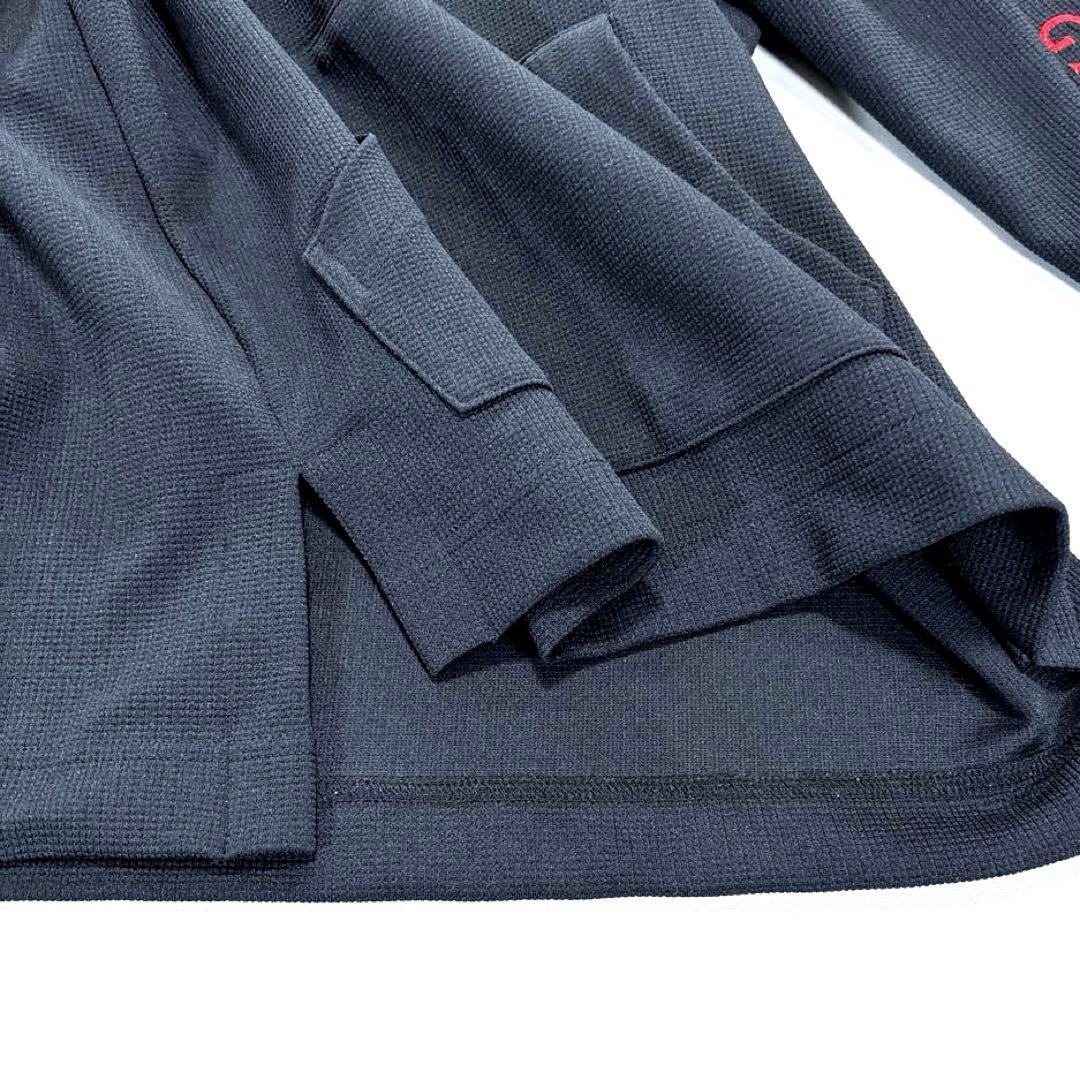 パーリーゲイツ　フード付きプルオーバー　パーカー　フーディー　ブラック　0/S