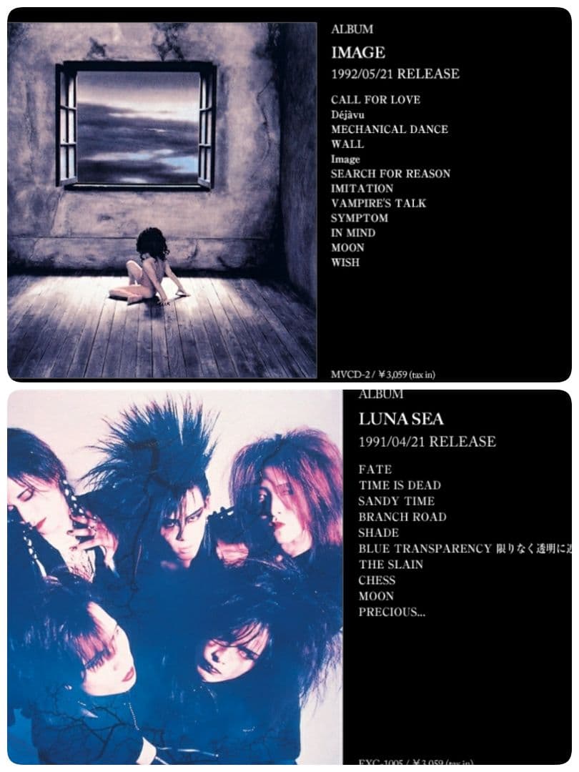 LUNA SEA  ルナシー 河村隆一 INORAN SUGIZO  J 真矢