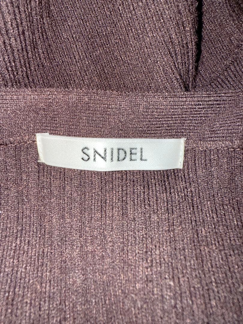 SNIDELスナイデル シアーレイヤードカシュクールワンピース