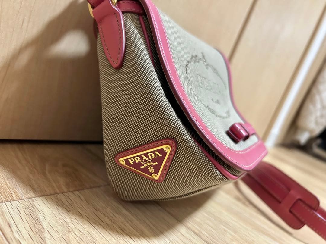 PRADA ショルダーバッグ ベージュ/ピンク