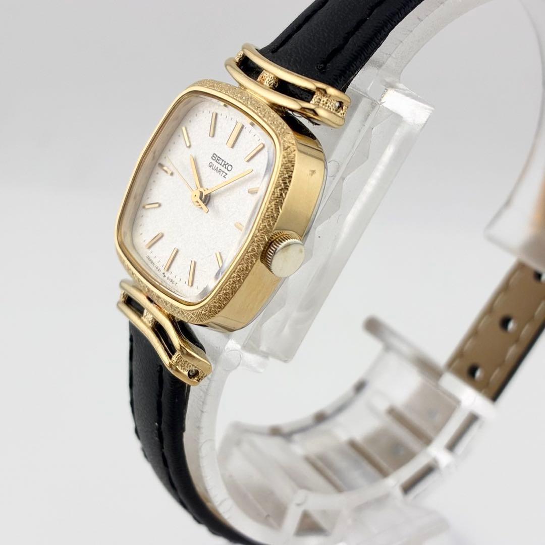 【電池交換済】SEIKO　セイコー　腕時計　新品ベルト　ゴールド　シルバー