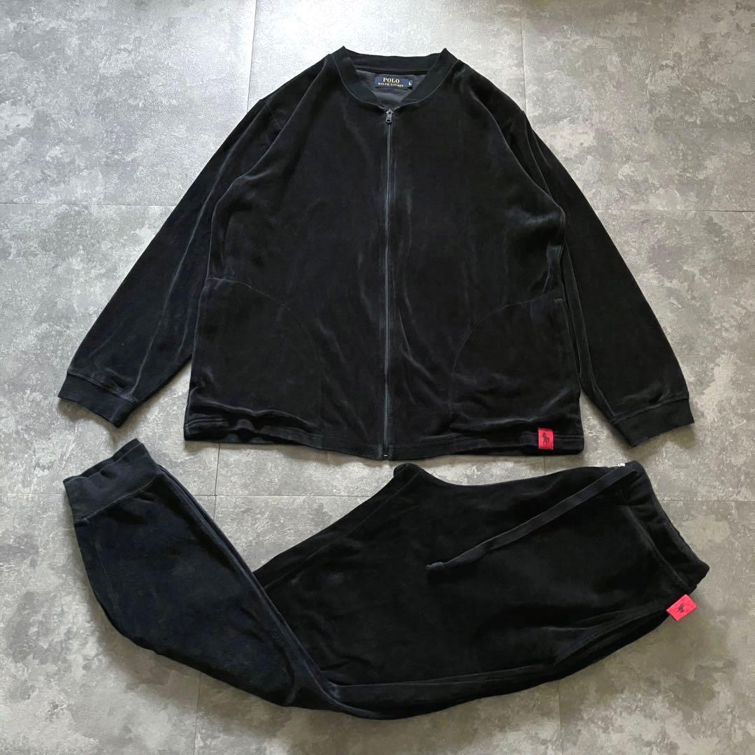 トップス POLO RALPH LAUREN velour setup jkt+pants