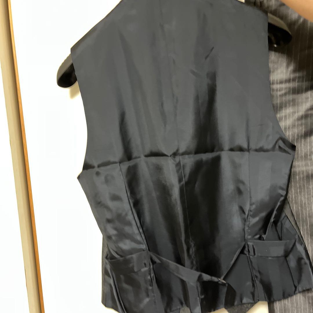 PAL ZILERI ストライプスーツ 光沢ブラック