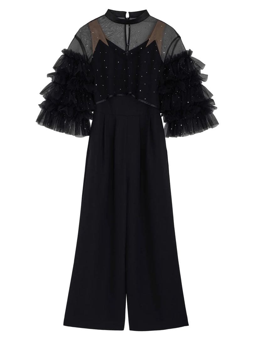 スーツ・フォーマル・ドレス 2WAY BIJOU RUFFLE TOP SET ROMPERS