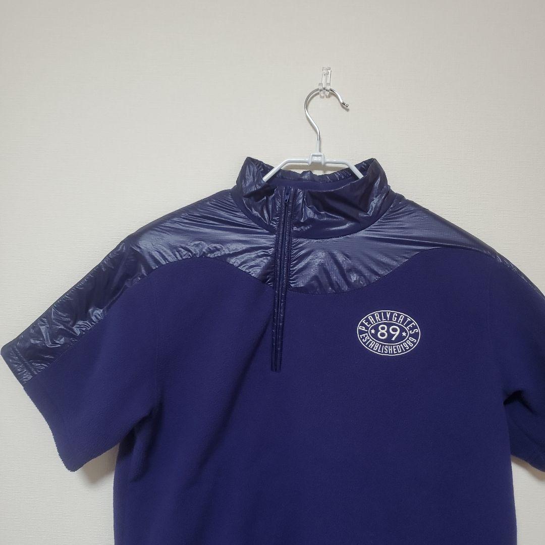 【希少サイズ】PEARLY GATES ネイビー ジップアップシャツサイズ4