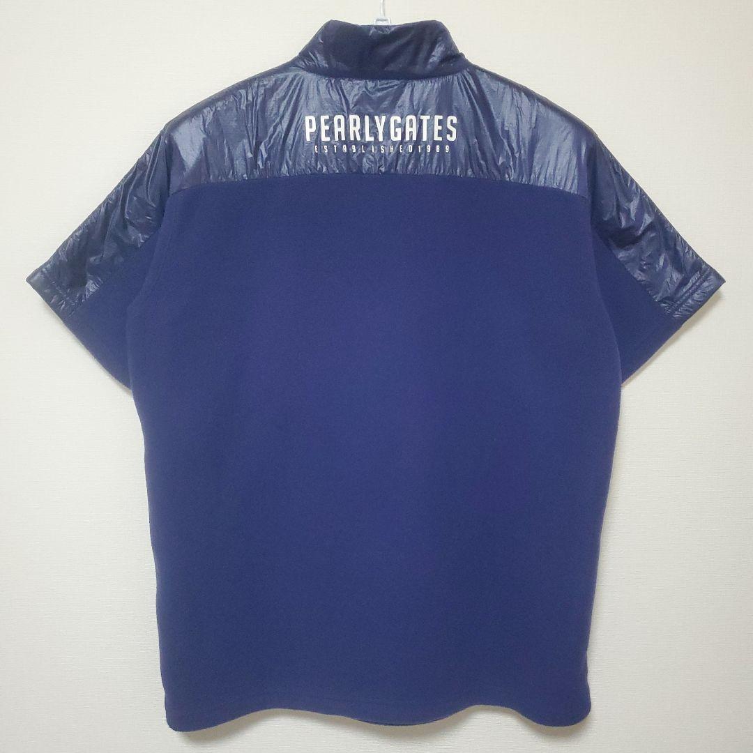 【希少サイズ】PEARLY GATES ネイビー ジップアップシャツサイズ4