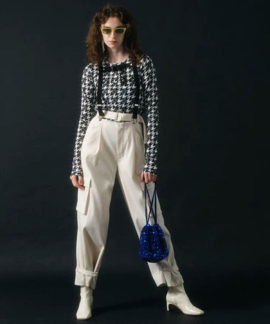 【MAISONSPECIAL】サスペンダー付きカーゴパンツ【定価¥22,000】