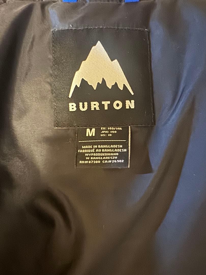 バートン　スキーウェア ジャケットとパンツセット ブラック　Mサイズ　140