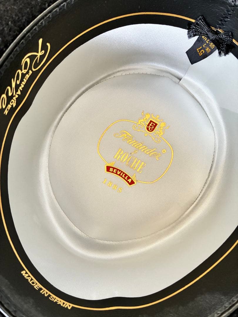 フラメンコ衣装ブラック コルドベス ハット帽子 黒シンプル