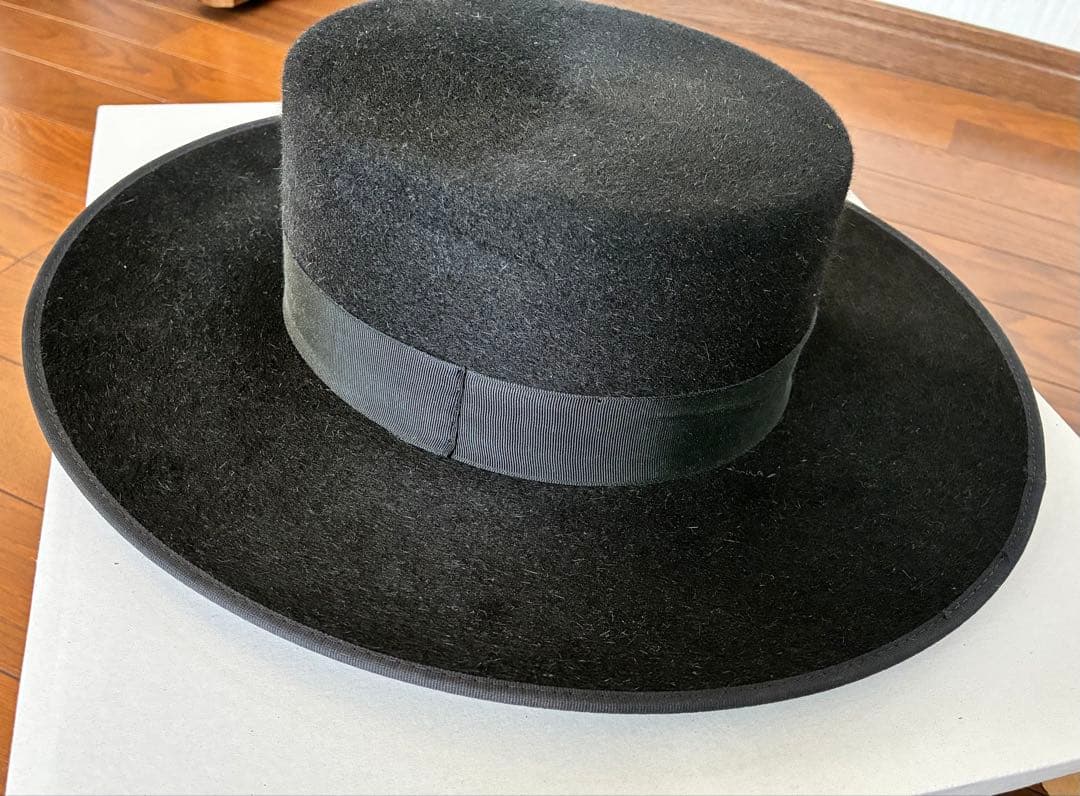 フラメンコ衣装ブラック コルドベス ハット帽子 黒シンプル