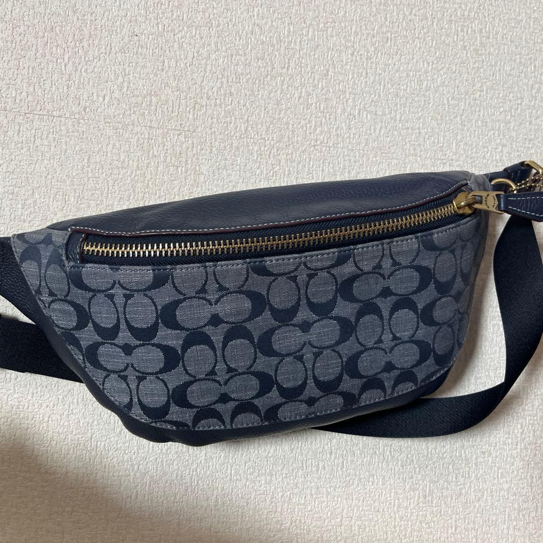 coach メンズ　バッグ　ネイビー