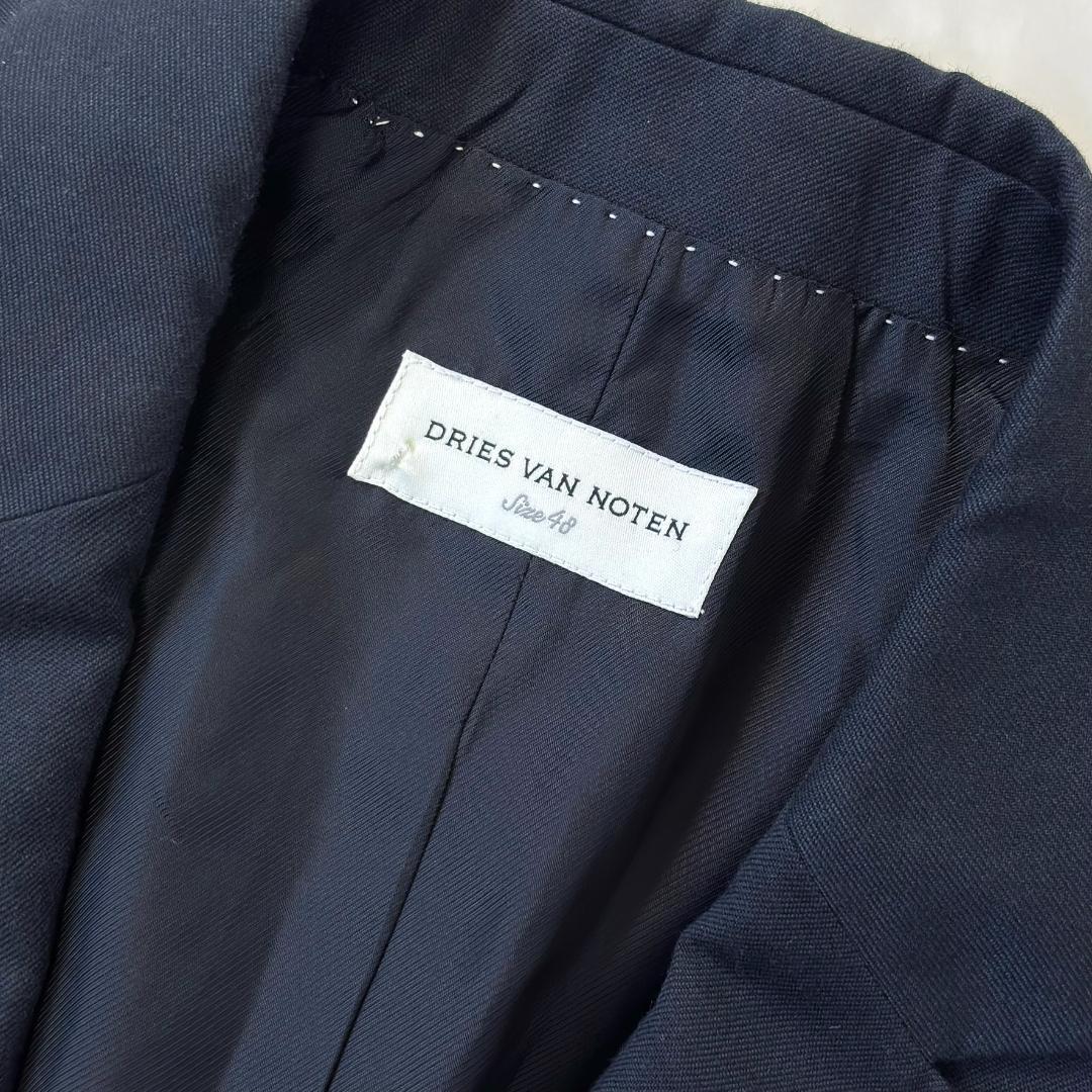 ドリスヴァンノッテン テーラードジャケット 2B 濃紺 48 tr0
