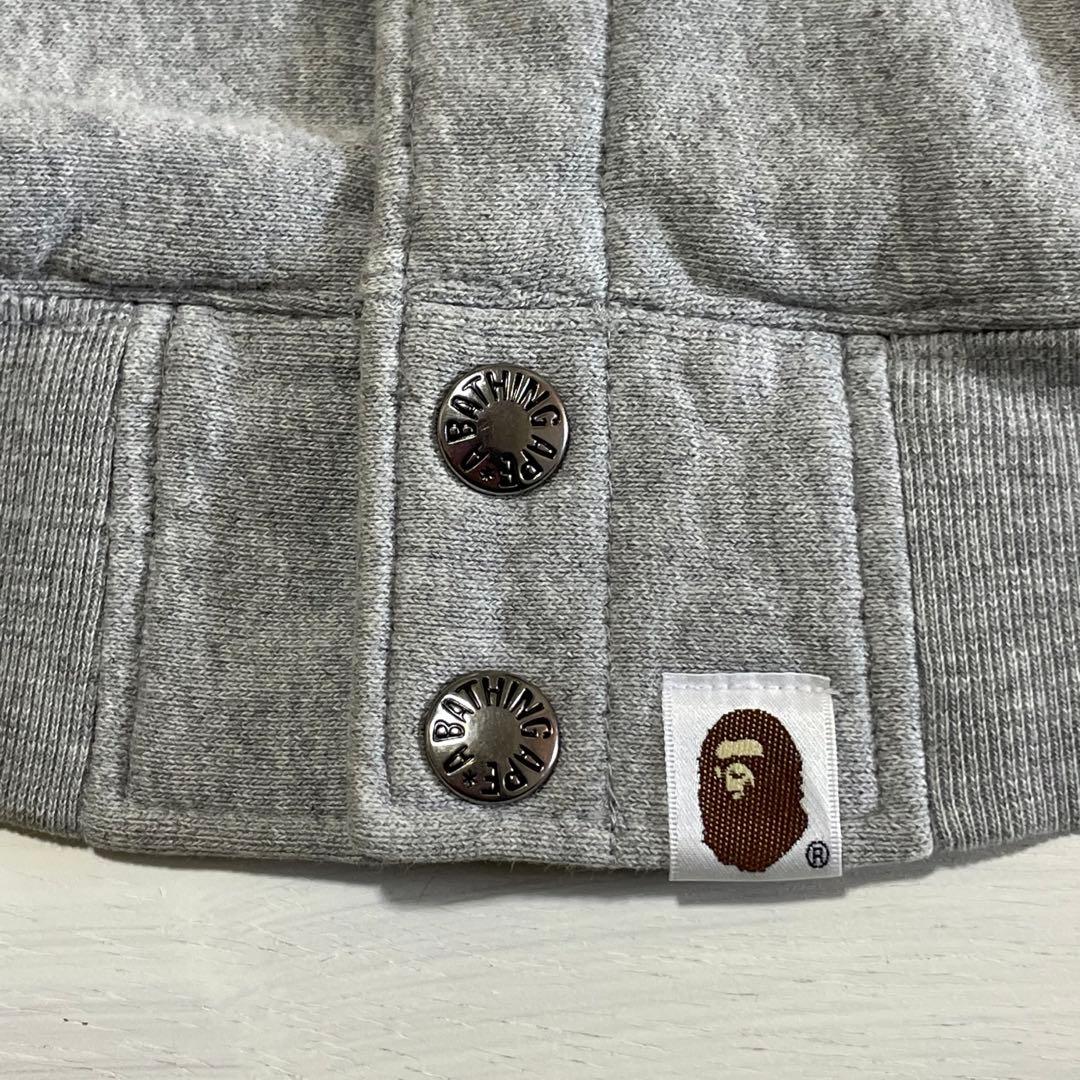 A BATHING APE HEATHER GRAY CAMO スタジャン