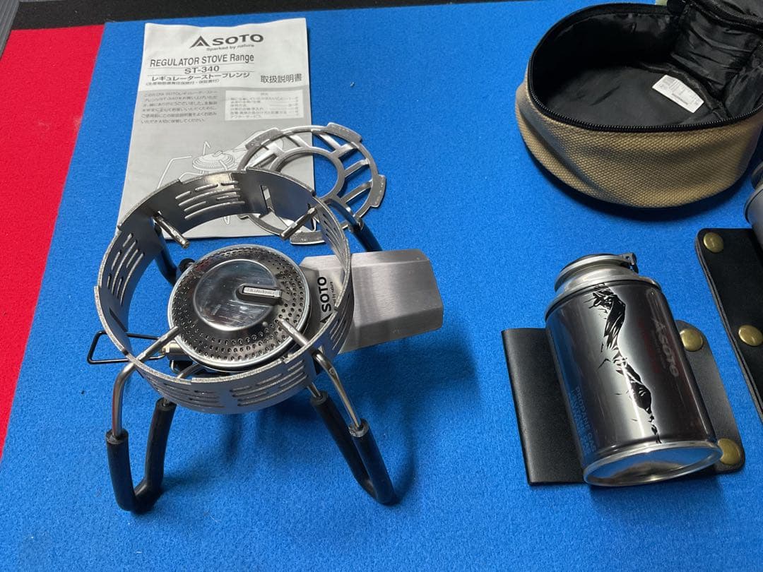 SOTO ST-340新型レギュレーターストーブ未点火保管品+装備品付き