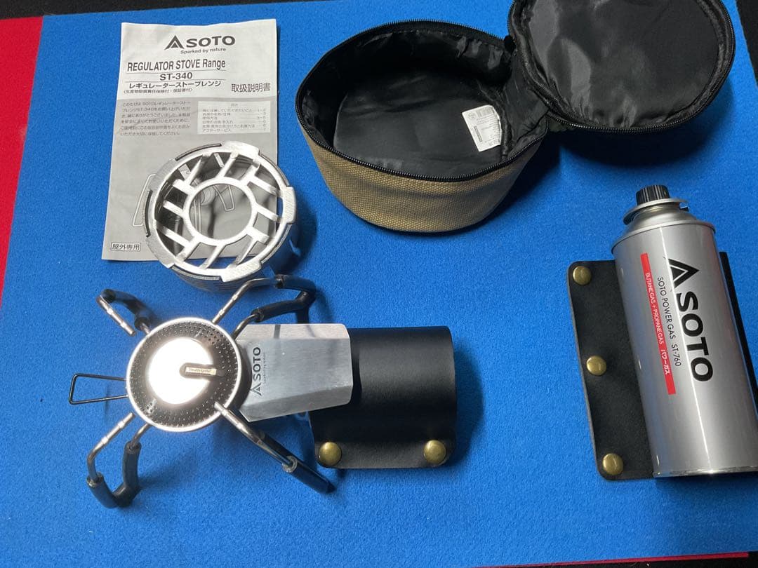 SOTO ST-340新型レギュレーターストーブ未点火保管品+装備品付き
