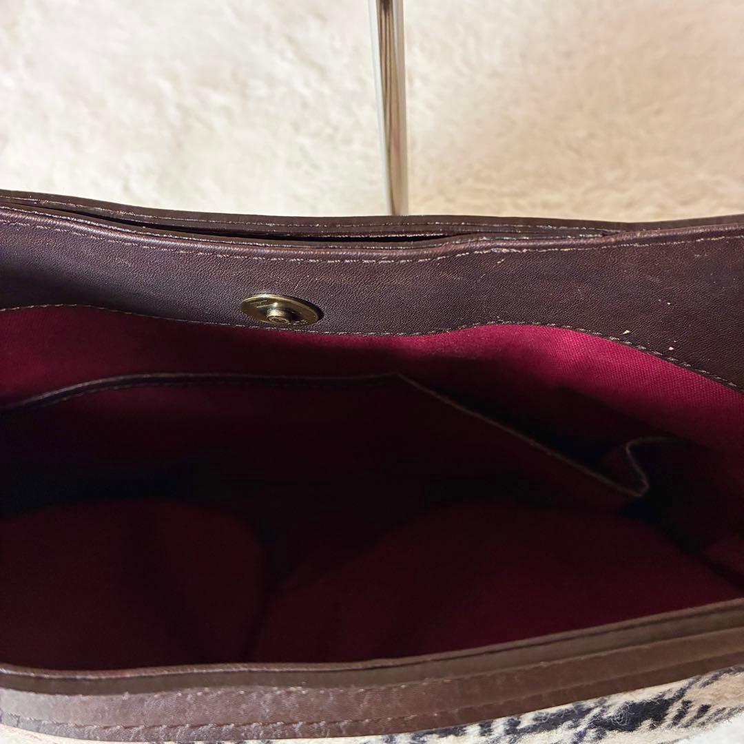 バーバリー ワンショルダーバッグ メガチェック レザー ウール ゴールド金具