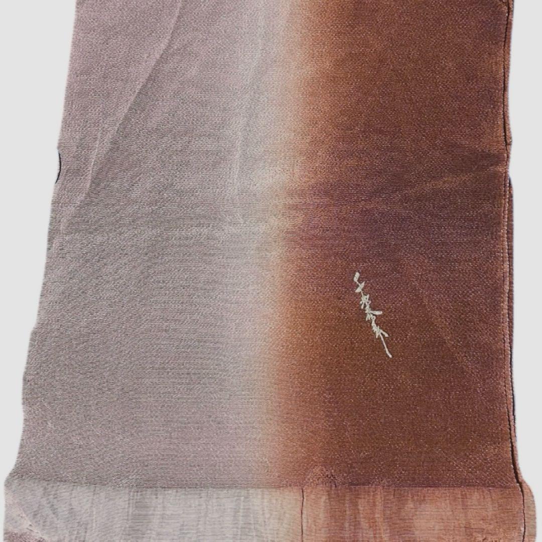 新品　美品　正絹　山細系　民芸調　ぜんまい系風合い　多色節糸紬　フルセット