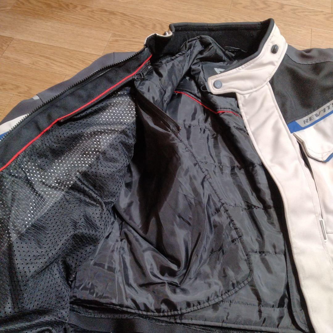 REV'IT! バイクジャケット ホワイト/グレー/ブルー