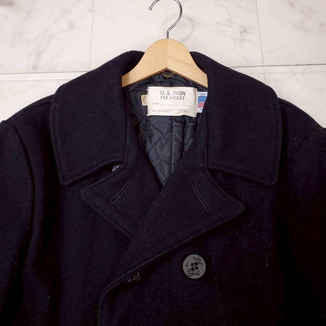 希少✨ショット 740N Pコート USA製 大きいサイズ ダブルボタン 46
