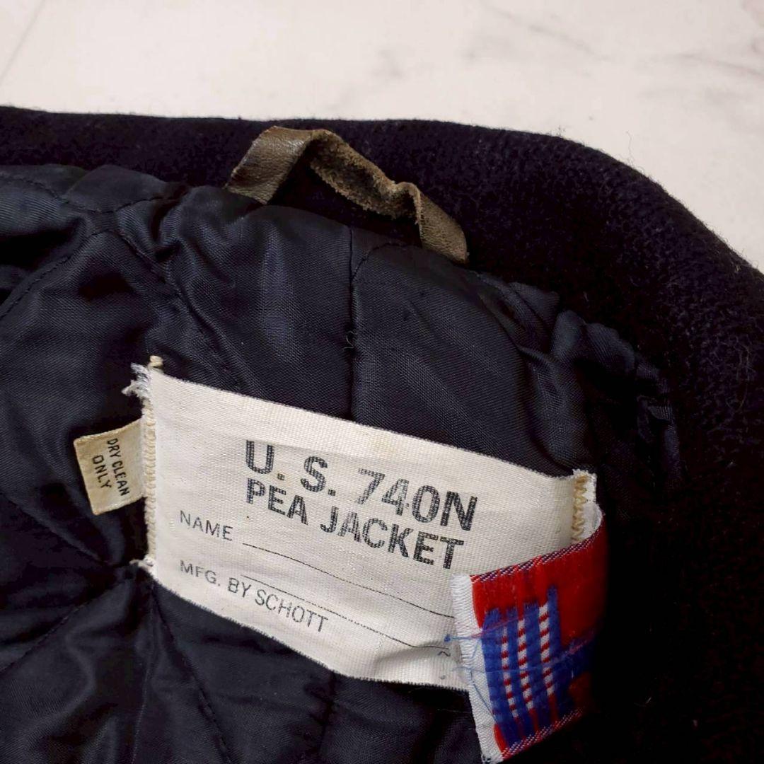 希少✨ショット 740N Pコート USA製 大きいサイズ ダブルボタン 46