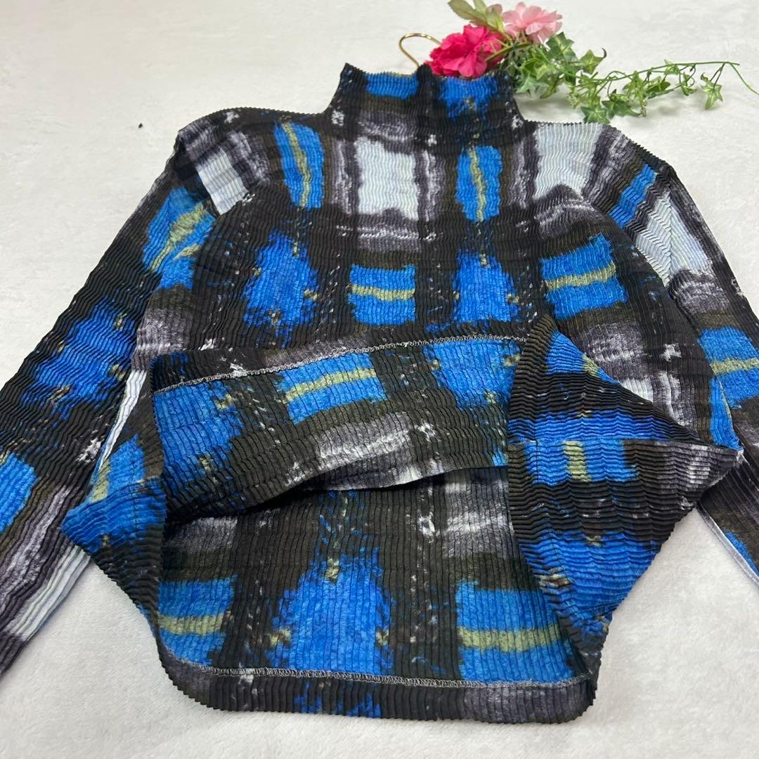 X*A様 I556 美品 M 2 イッセイミヤケ プリーツ カットソー レディー