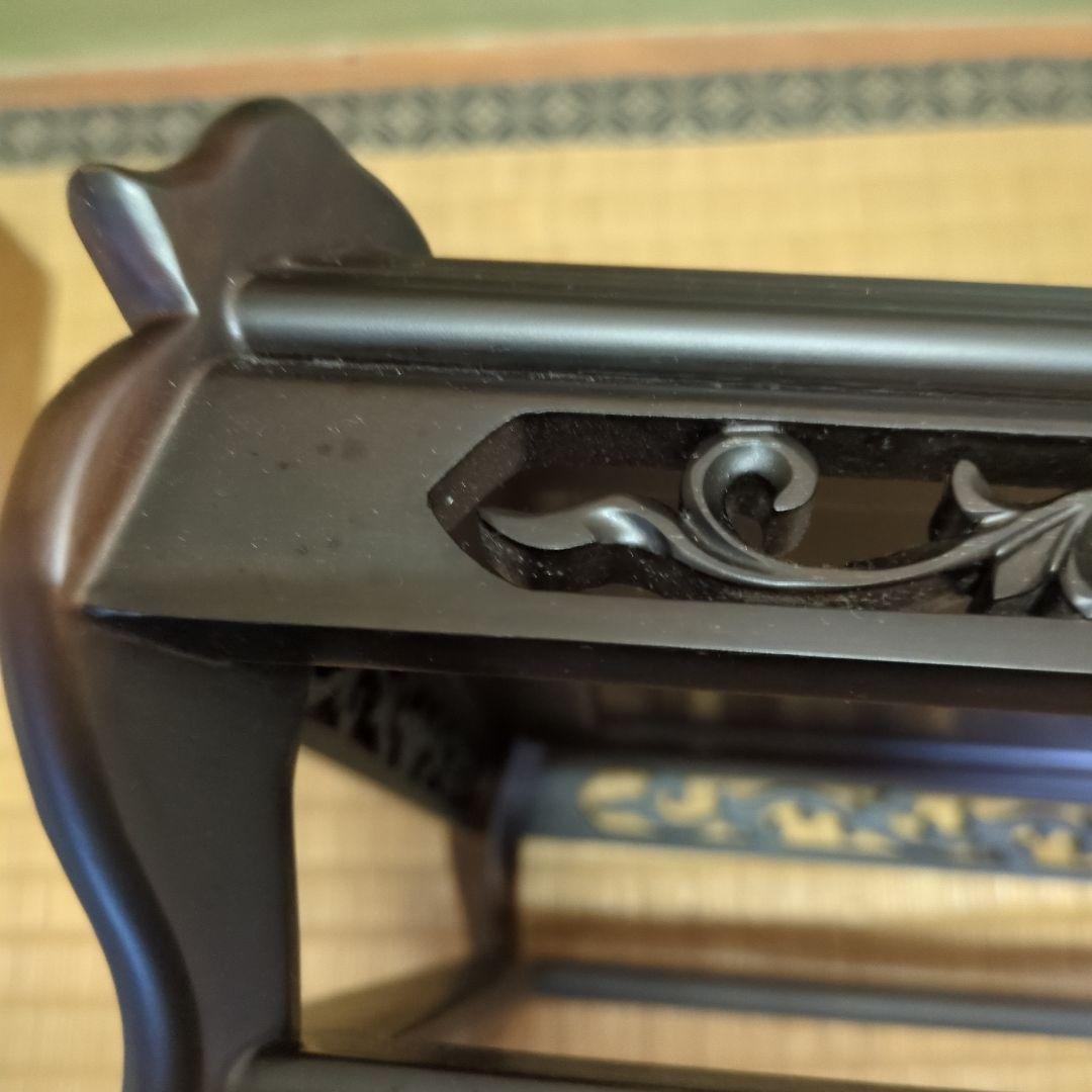 jackyさま専用、花台、黒檀無垢、新品、箱入り