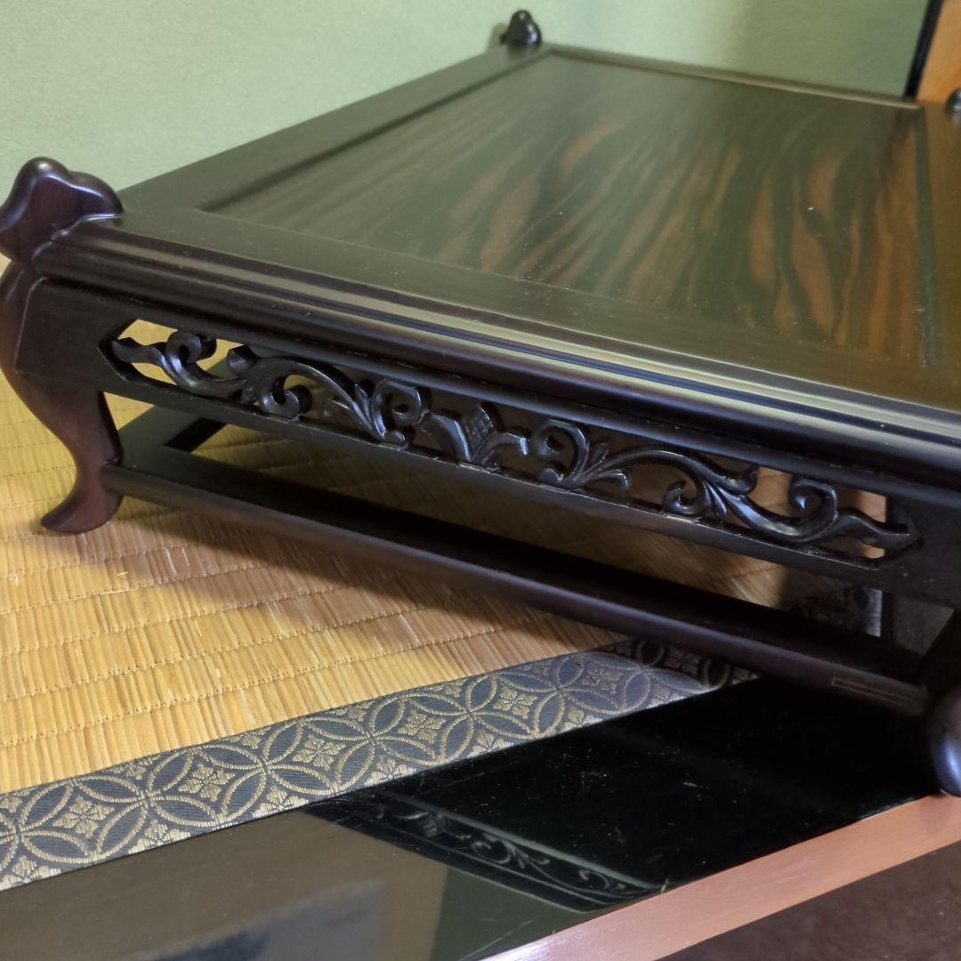 jackyさま専用、花台、黒檀無垢、新品、箱入り