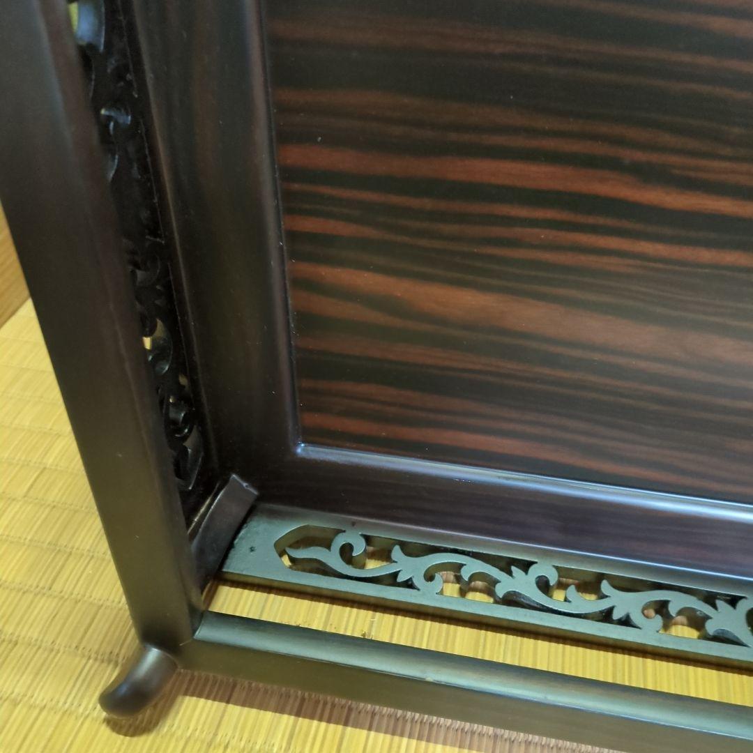 jackyさま専用、花台、黒檀無垢、新品、箱入り