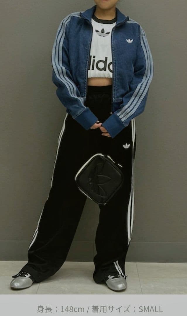 美品　アディダスオリジナルス　アディカラー デニム トラックトップ 　Sサイズ