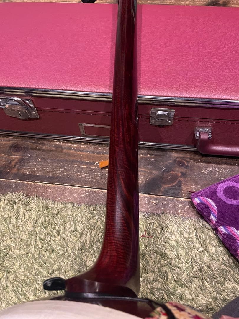 フルオーダー　津軽三味線　紅木金細　子持綾杉胴　セット