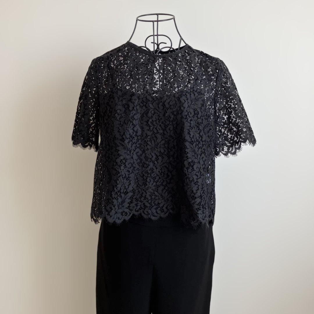 【美品】MUVEILミュベール　オールインワン　サロペット　レースボレロ