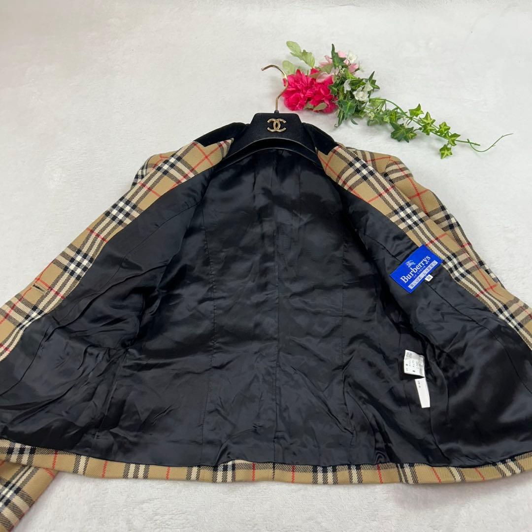 K714 美品 M バーバリーブルーレーベル テーラードジャケット レディース