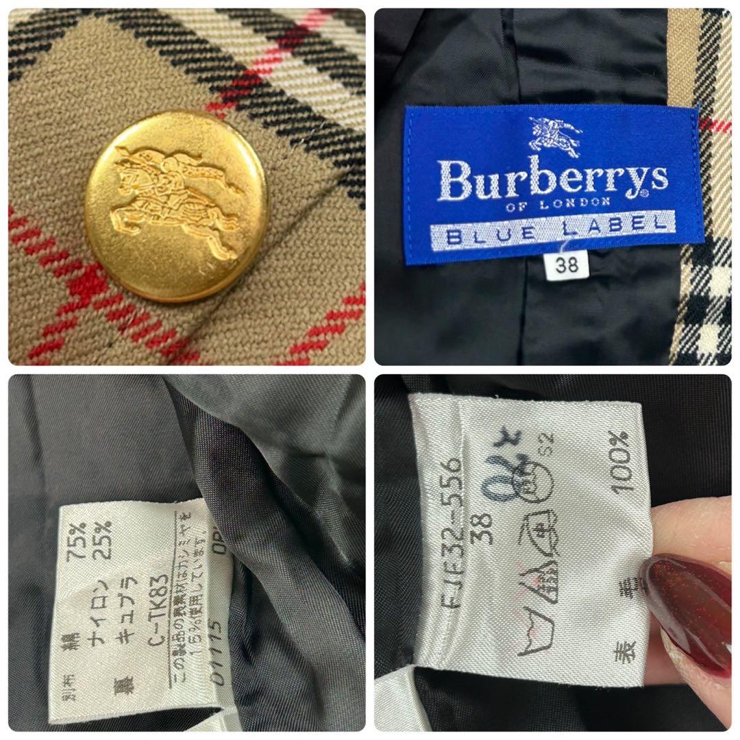K714 美品 M バーバリーブルーレーベル テーラードジャケット レディース