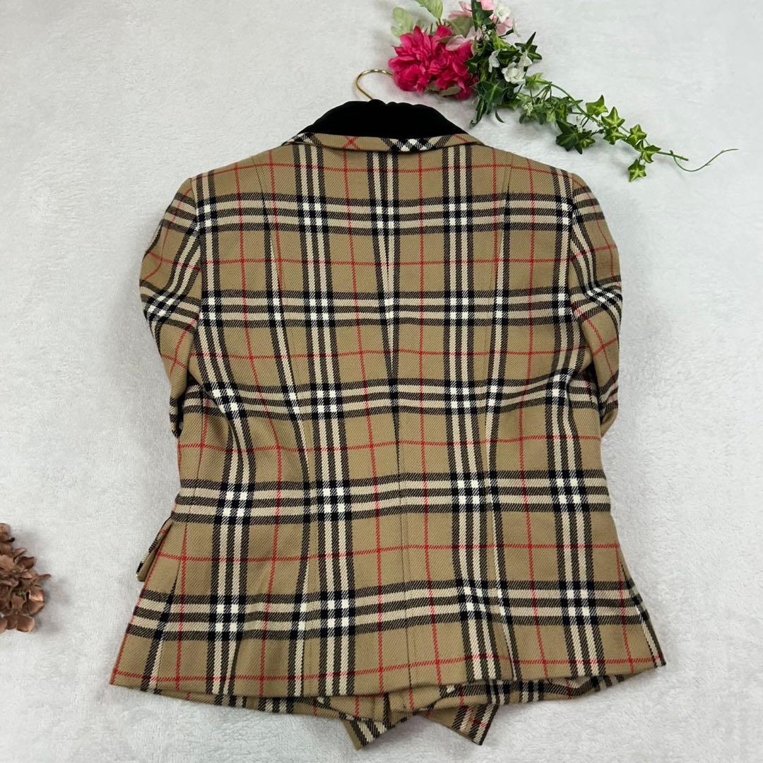 K714 美品 M バーバリーブルーレーベル テーラードジャケット レディース