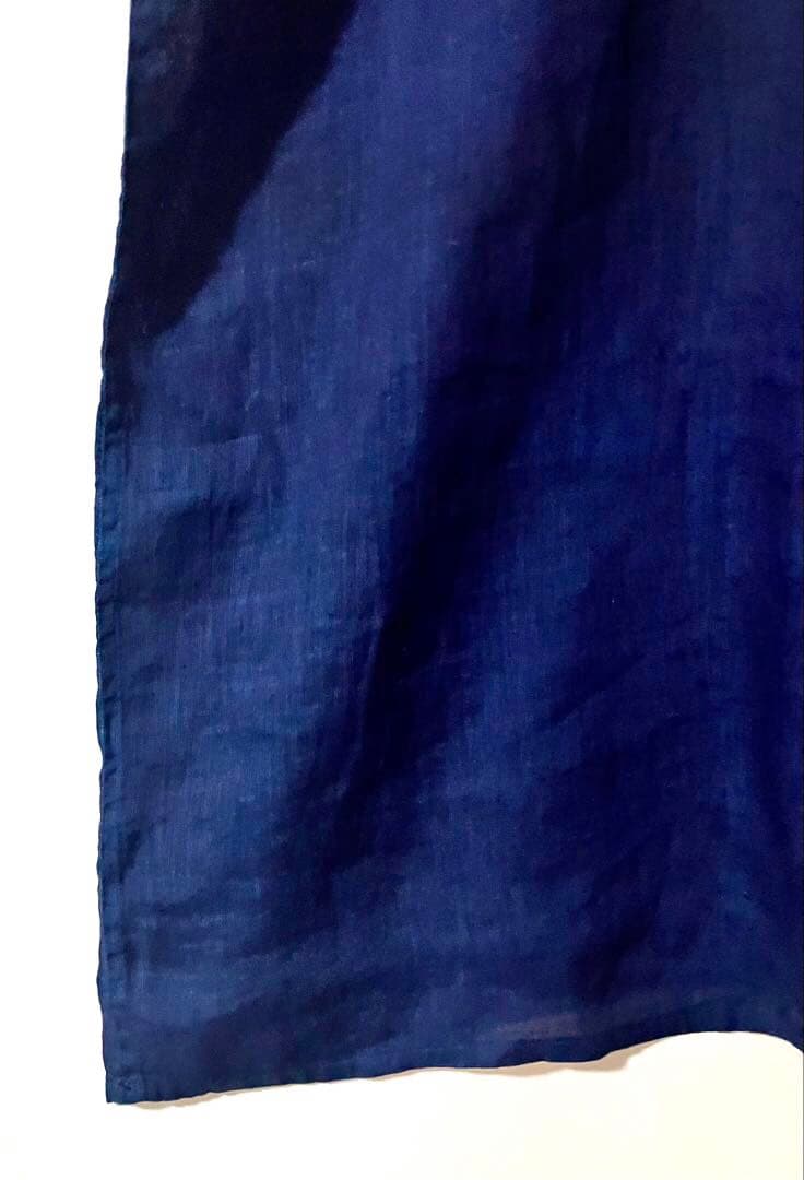 中川政七商店 麻 藍染 チュニック ワンピース リネン100%