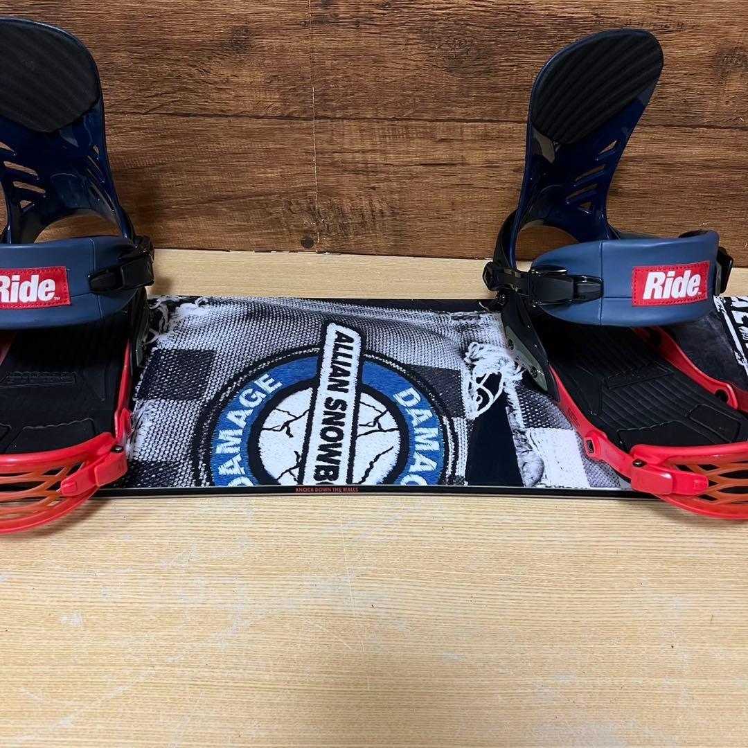 美品　ALLIAN RIDEメンズスノーボード　3点 148cm メンテ済み