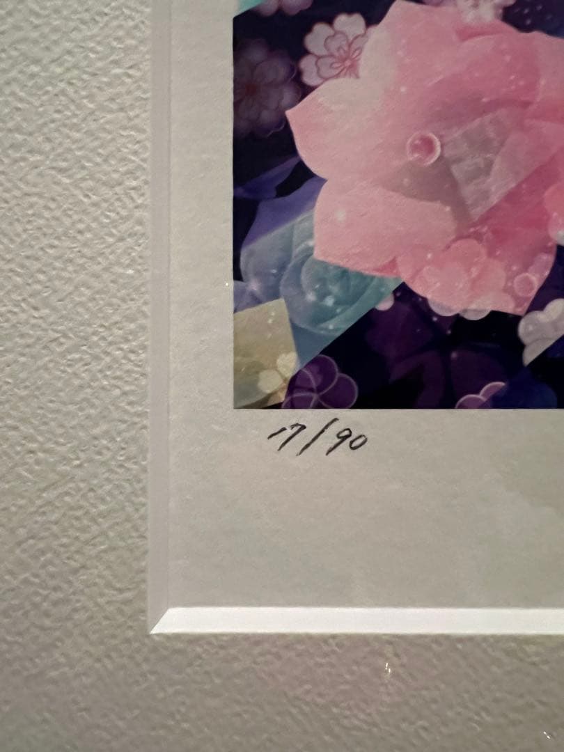 てぃんくる版画『KOHAKUTO-NO-AYA雅』（ミックスドメディア）