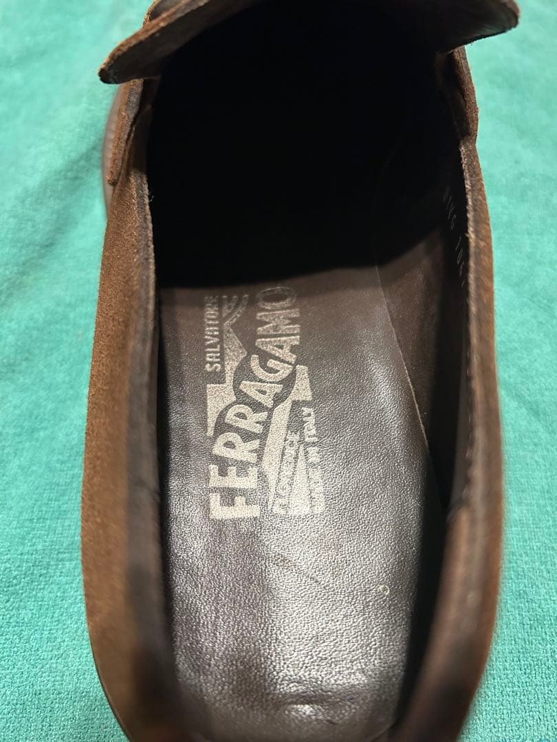 Ferragamo /スエード /ガンチーニシルバー金具/