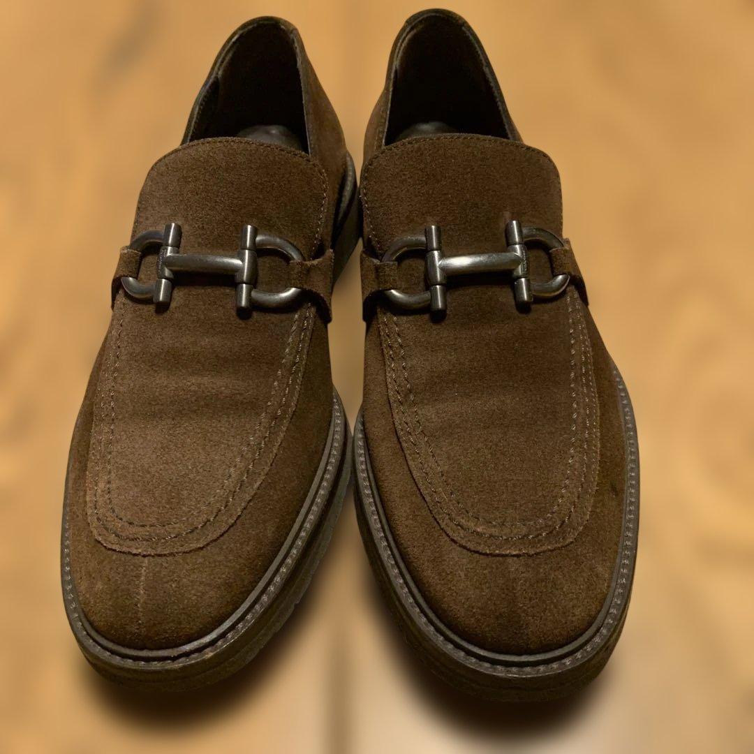 Ferragamo /スエード /ガンチーニシルバー金具/