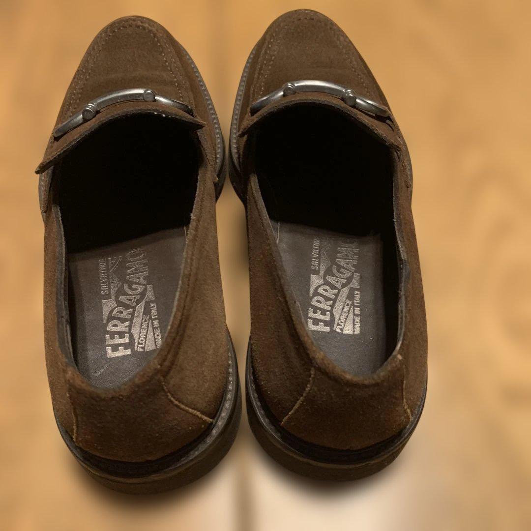 Ferragamo /スエード /ガンチーニシルバー金具/