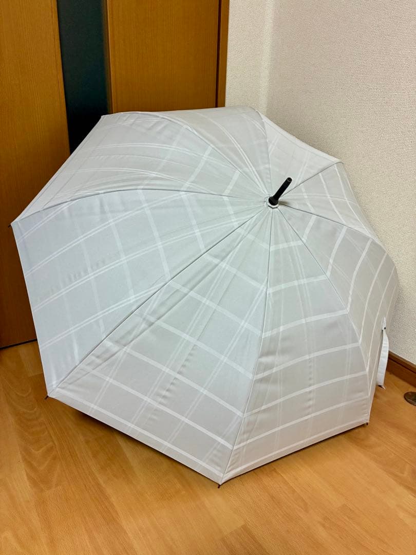 サンバリア　チェック　日傘　長傘　Mサイズ