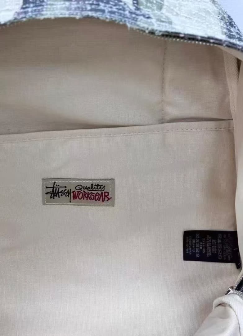 Stussy Needle Punch 迷彩柄 キャンバスリュック 48×38