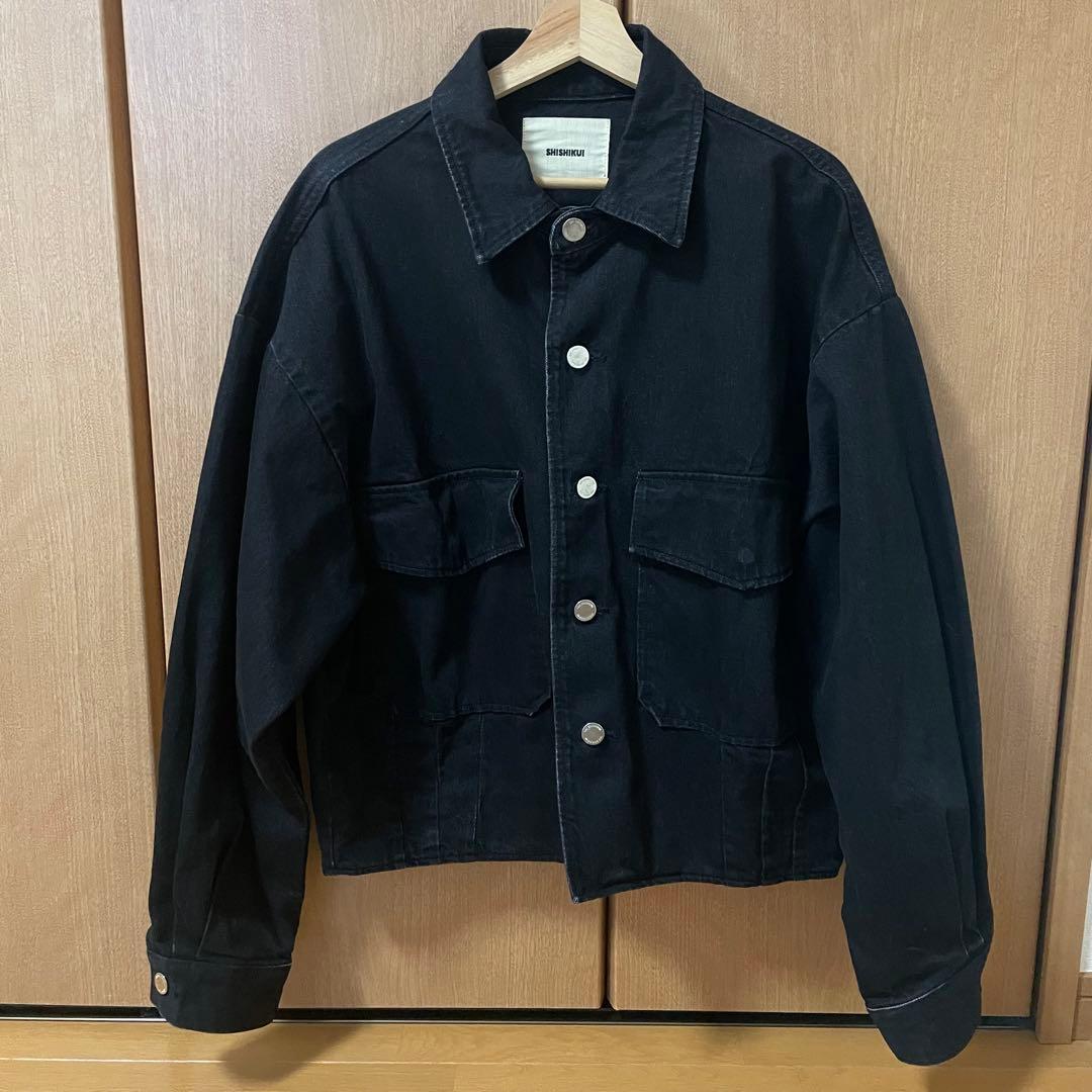 THE SHISHIKUI Denim Ja ブラックデニムジャケット