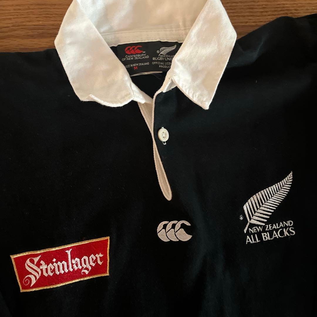 【ALL BLACKS× Steinlager】 ラガーシャツ